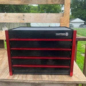 Black & Red 5-Drawer Compact Tool Chest - Home Storage